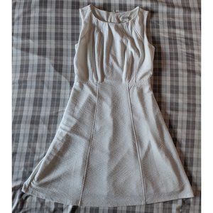 Enfocus Studio White Sleeveless Flowy Double Lined Dress (Size 6)